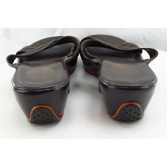 Cole‎ Haan Sz 9 B Black Slide Leather Women Sandals - Picture 5 of 7